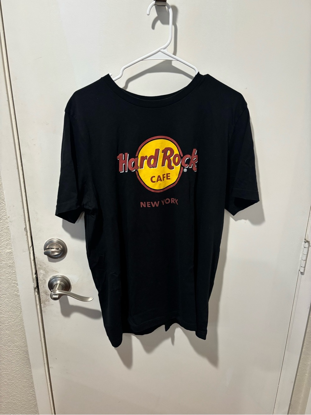 Hard Rock Cafe Black Tee with Yellow & Red Logo